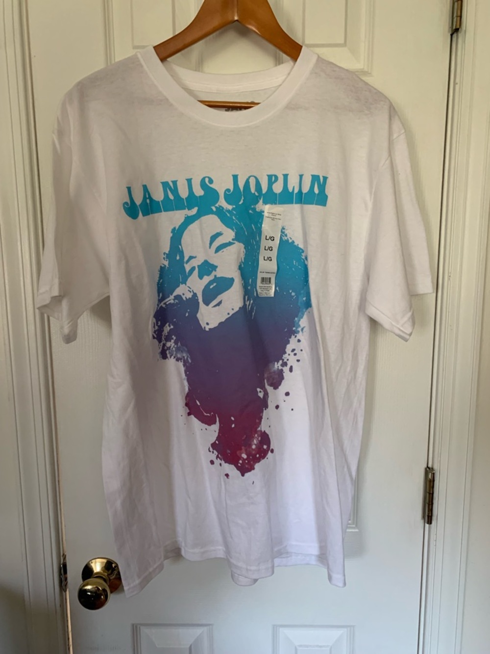 Janis Joplin Retro-Inspo Gradient Band Tee